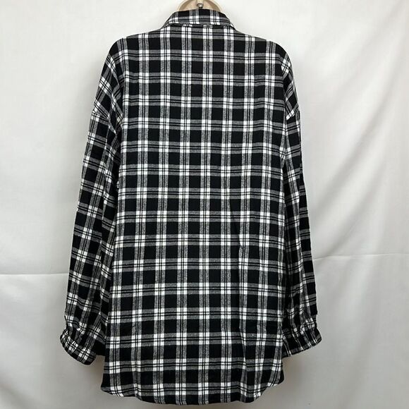 Hotouch black and white plaid flannel shirt size xl - Picture 8 of 13